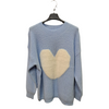 Long Sleeved Jumper With Fluffy Heart Design