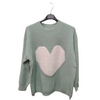 Long Sleeved Jumper With Fluffy Heart Design