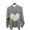 Long Sleeved Jumper With Fluffy Heart Design