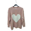 Long Sleeved Jumper With Fluffy Heart Design