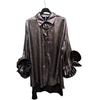 Shiny Blouse With Flared Sleeves